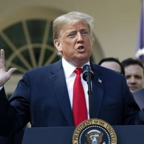 Trump celebra 100 días en el poder en el estado de Míchigan
