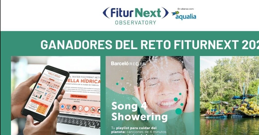 El Observatorio FITURNEXT anuncia las propuestas ganadoras del Reto 2026, enfocado en la gestión sostenible y responsable del agua en el turismo