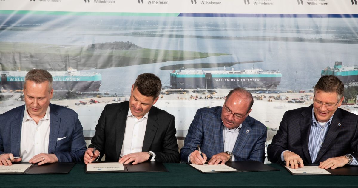 Autoridad Portuaria de Georgia y Wallenius Wilhelmsen firman un acuerdo de terminal en Brunswick