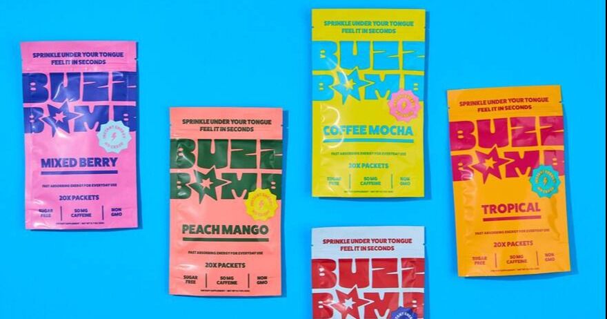 Aspire Biopharma presenta una nueva era para la cafeína BUZZ BOMB™ con un sitio web dinámico y un rediseño de empaque