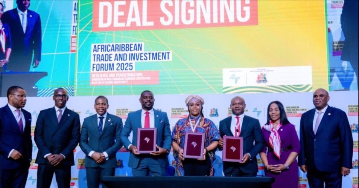 Aisha Maina obtiene un acuerdo portuario de San Cristóbal por USD 40 millones y realiza una gira comercial desde Granada a Jamaica y Trinidad.